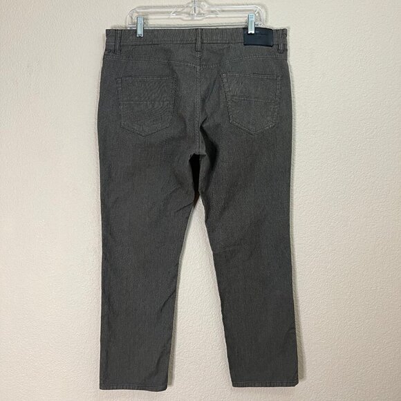 Brown TruTemp 365 Stretch Straight Preppy Office Chino Pants Men Size 36 - Picture 3 of 9